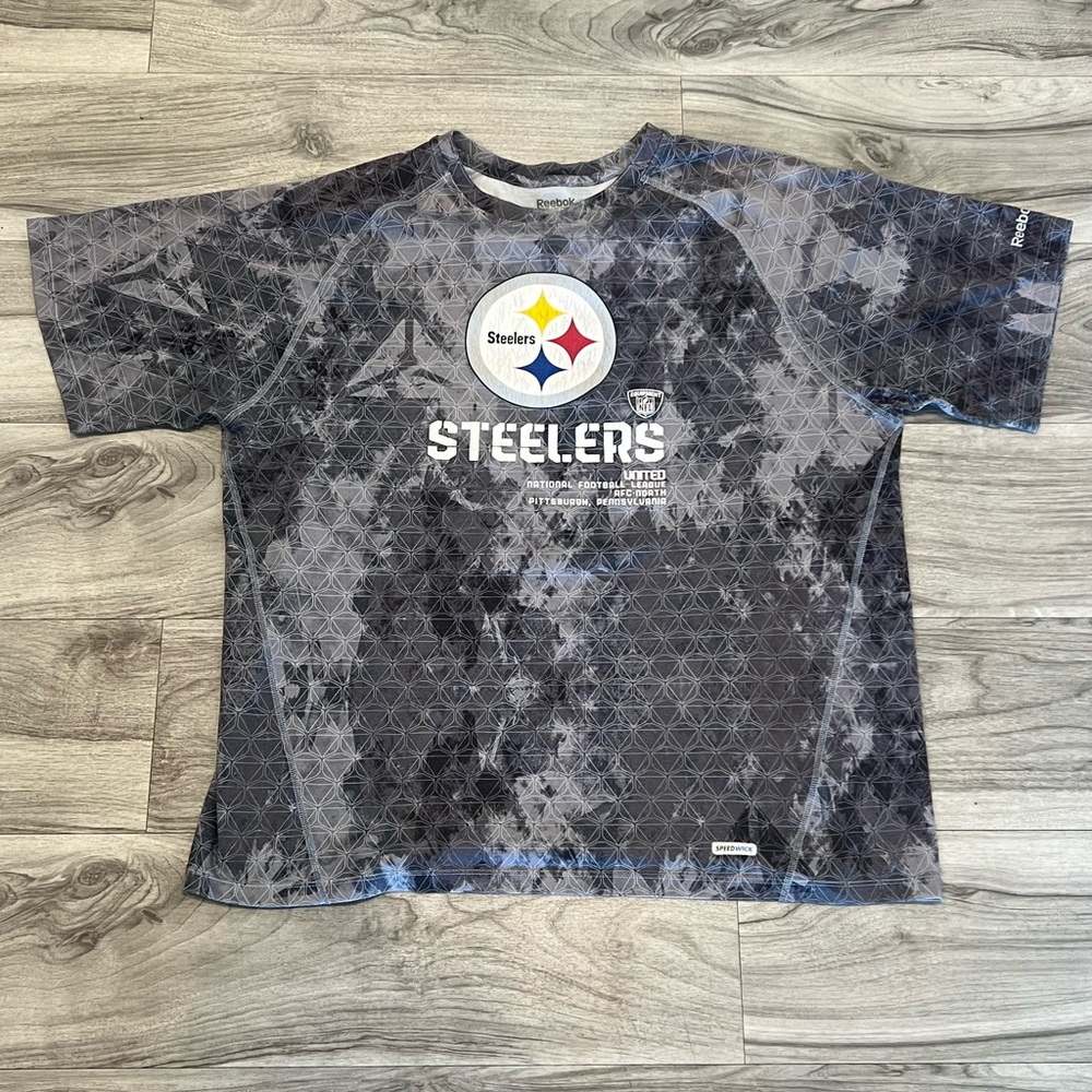 Pittsburgh Steelers Reebok Speedwik Grey Camo Shirt Size XL